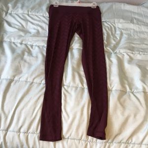 90 Degree Maroon Leggings